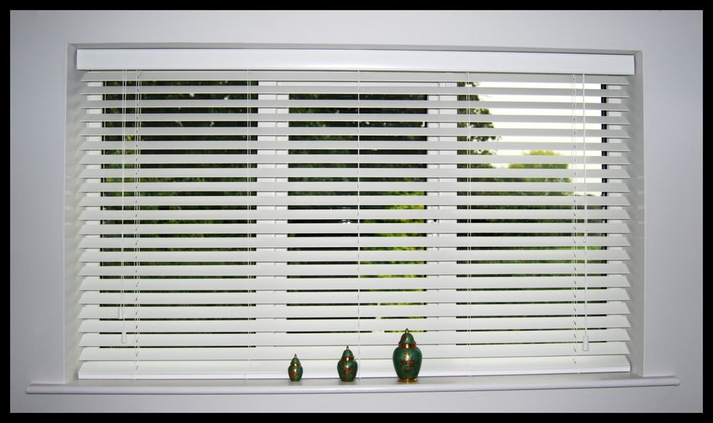 Fauxwood blinds